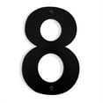 thumbnail image 4 of Barton 6 Inch Stainless Steel Floating House Number, Weather-Resistant, Satin Black Finish for Residential & Commercial, 4 of 5