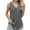 Gray, variant on ZQUUVOU Tank Top For Women V-Neck Casual Pleated Tunic Tops (Black,L)