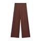 thumbnail image 4 of HH TRAF Pantalones largos de punto con cordón y cintura elástica para mujer, moda de otoño, con lazo liso y cordón ajustable, 4 of 5