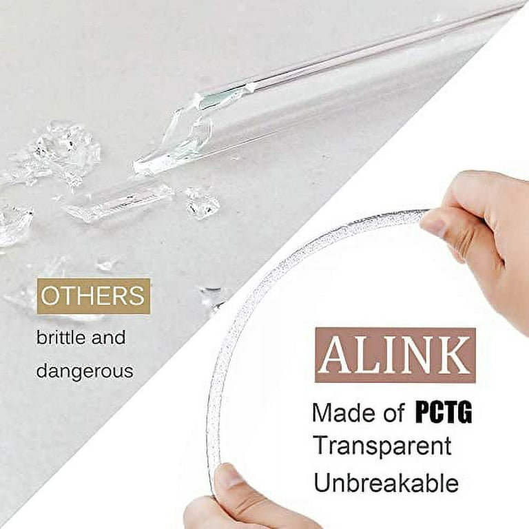 ALINK 12-Pack Reusable Plastic Clear Straws, 13 inch Extra Long Tumbler  Straws for Stanley Cups, 1 Gallon, 64 oz 40 oz 32 oz Water Bottles, Plus