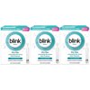 Blink Tears Dry Eye Lubricating Eye Drops Mild-Moderate 0.01 fl oz 25 Sterile Single-Use Vials - 3 Pack