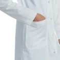 thumbnail image 7 of Landau Women's Essential Lab Coats Classic Relaxed Fit Breathable Fade Resistant 3 Pockets Button Mid-Length Lab Coat Scrub, Style 3172, 7 of 7