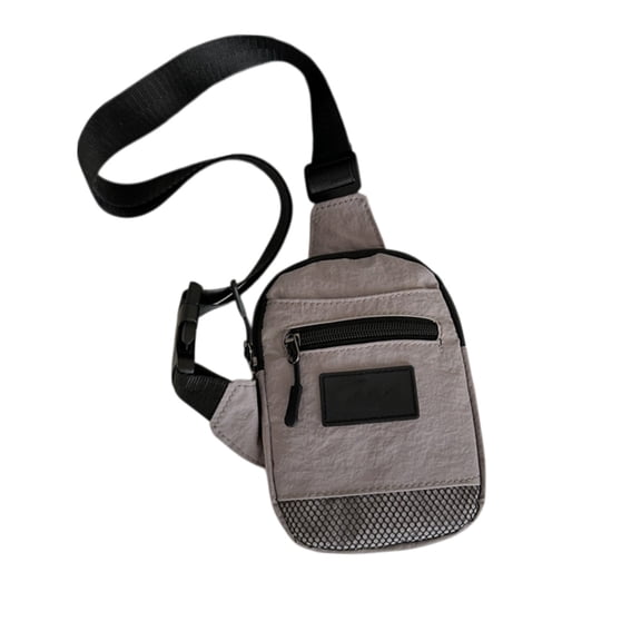 Multifunctional Minimalist Chest Bag,Polyester Mini Crossbody Sling Bag,Outdoor Travel Commute Backpack,Lightweight Phone Storage Bag,Adjustable Elastic Strap Organizer,Layered Pocket Carry Bag