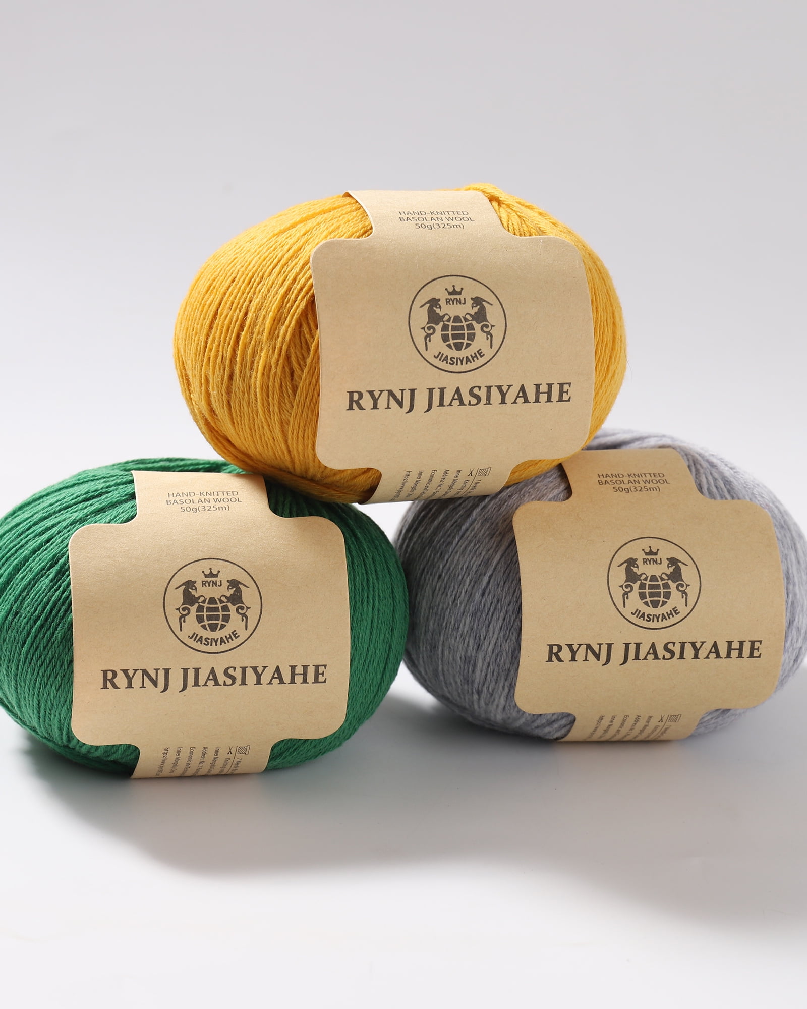 Wool Yarn - Soft 4-ply(1.5mm) Worsted Yarn for Crocheting and Knitting - 1.76oz/50g Anti-Pilling Wool Yarn with 16 Colors, Home Necessity for DIY Crafts