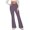 Purple, variant on Womens Yoga Pants Flared Classic Casual Slimming Yoga Sweatpants Spandex Elastic High Waist Full Length Sweatpants Solid Trousers for Ladies Hiking Shopping Purple