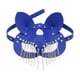thumbnail image 1 of Máscara de gato Yinane de borla de metal de cuero PU accesorio para foto disfraz de Halloween Azul claro, 1 of 7