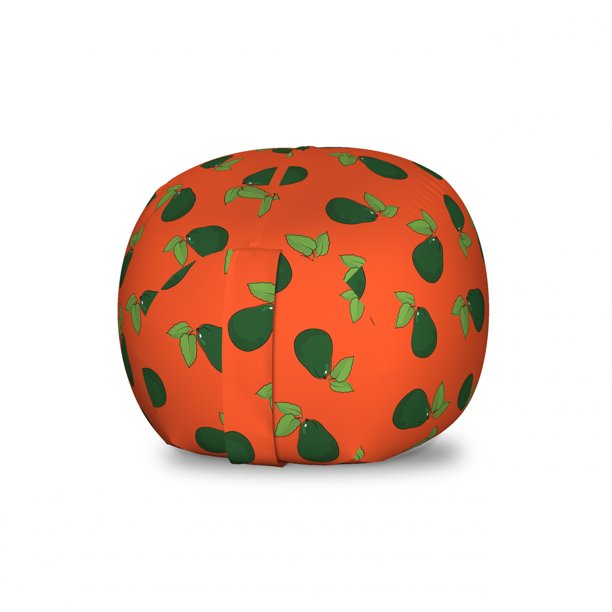 Avocado Storage Toy Bag Chair, Comic of Avocados Scattered on Plain