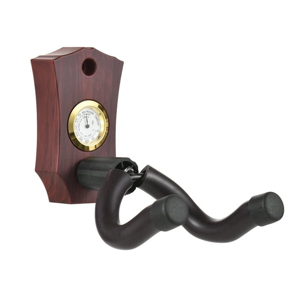Gancho Soporte de pared para guitarra 2 en 1 con higrómetro Medidor de humedad Colgador de pared para guitarra Soporte para instrumentos de cuerda Colgador de gancho de pared sólido y resistente para Tomshoo  Gancho