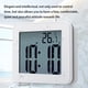 thumbnail image 5 of Billuyoard Reloj despertador LCD Digital para cocinar y hornear, termómetro para dormitorio, mesita de noche, cronómetro con batería de 24 Decoración del hogar Verde oscuro, 5 of 6