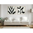 thumbnail image 7 of Kate and Laurel Sylvie Modern Botanical Neutral Abstract 2 Framed Canvas Wall Art by The Creative Bunch Studio, 30x30 Natural, Decorative Botanical Print for Wall, 7 of 7