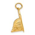thumbnail image 2 of Real 14kt Yellow Gold 3-D Large Fireman's Hat Charm Pendant; for Adults and Teens; for Women and Men, 2 of 5