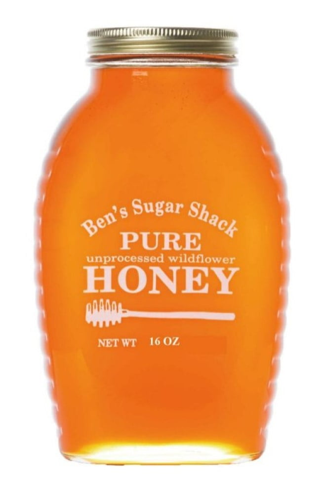 Ben's Sugar Shack WFHY1P Pure Unprocessed Wildflower Honey, 16 oz