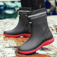 thumbnail image 4 of AUXDIQ Men Rain Boots Outdoor Garden Waterproof Ankle Rain Shoes, 4 of 5