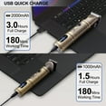 thumbnail image 3 of Hatteker Professional Hair Clipper And T-Blade Trimmer For Men, Beard Nose Hair Multipurpose Grooming Kit LED Display(Gold), 3 of 9