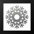 thumbnail image 2 of Hogan, Melody 20x20 Black Modern Framed Museum Art Print Titled - Silver Snowflakes 3, 2 of 5