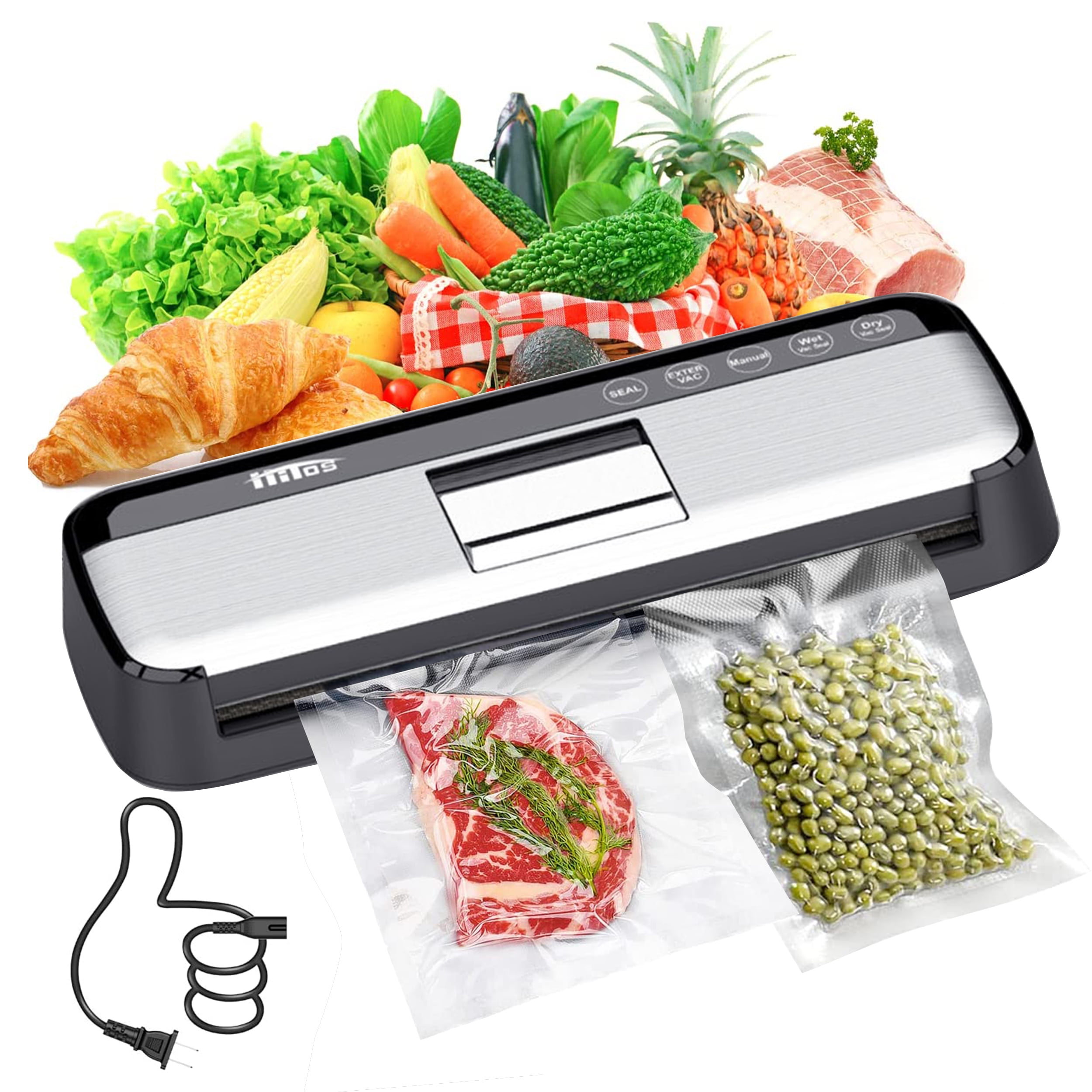 SZROBOY Vacuum Sealer Machine with Starter Kit, Sealer Machine, Food