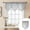 Gray, variant on Beaded Sheer Valance Curtains for Living Room,Rod Pocket Farmhouse Window Valance, Bead Trim Tassel Voile Sheer Curtain Valance for Bedroom Bathroom Cafe 51x24 Inches (White) 1PC