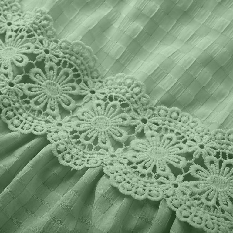 ITSAME Women's Smocked Dress, Ruffles Strap Pleated Lace Square Neck Summer Boho Beach Maxi Dress Mint Green XL - Walmart.com ITSAME Women's Smocked Dress, Ruffles Strap Pleated Lace Square Neck Summer Boho Beach Maxi Dress Mint Green XL - Walmart.com