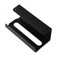 thumbnail image 2 of Cubierta para soporte de caja de pañuelos, caja de almacenamiento de pañuelos montada en la pared debajo del gabinete, hogar y Negro, 2 of 9