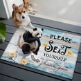 thumbnail image 4 of Please Seat Yourself Washable Small Entryway Area Rugs 2'x3', Panda in Toilet Low Pile Throw Rug Non-Slip Sturdy Edge Binding Carpet for Front Door Floor Room Entry, 4 of 9