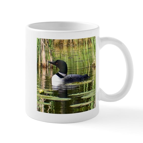 CafePress - Loon Mug - 11 oz Ceramic Mug - Novelty Coffee Tea Cup