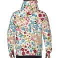 thumbnail image 7 of Goofa Trendy Floral Design for Men's Hooded Sweatshirt - Lightweight Pullover Hoodie with Kangaroo Pocket, Perfect for Everyday Wear-4X-Large, 7 of 7