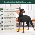 thumbnail image 5 of HQREA Dog Recovery Suit for Medium Large Dogs Female Body Suits after Surgery Two-legs Doggy Onesie for Stop Licking & Wound Protection, 5 of 6