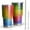 Colorful Rainbow Checkered, variant on 30oz Green and White Checkerboard Pattern Tumblers Stainless Steel Tumbler with Lid and Straw,Vacuum Insulated Double Wall Travel Tumbler Cups Mug with Cleaning Brush for Coffee,Tea