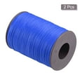 thumbnail image 3 of Unique Bargains 2 Pack Thin Waxed Thread 137 Yards 0.55mm Polyester String Cord for Machine Sewing Hand Quilting Weaving, Blue, 3 of 5