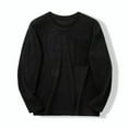 thumbnail image 5 of pstuiky camisetas de manga larga para hombre, Sudadera con cuello redondo, manga larga, color liso, para hombre, cómoda y cálida para el hogar Tops casuales para hombres xxl, 5 of 5