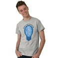 thumbnail image 4 of Shine a Light on Autism Bulb Symbol Men's Graphic T Shirt Tees Brisco Brands S, 4 of 4
