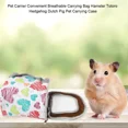 thumbnail image 6 of Pet Carrier Convenient Hamster Rabbit Chinchilla Hedgehog Dutch Pig Case Handbag Small Pet Breathable Warm Travel Carrying Bag, 6 of 6