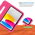 thumbnail image 3 of HDE iPad 10th Generation Case for Kids Shockproof iPad Cover 10.9 inch with Multi Angle Viewing Handle Stand Hot Pink, 3 of 6