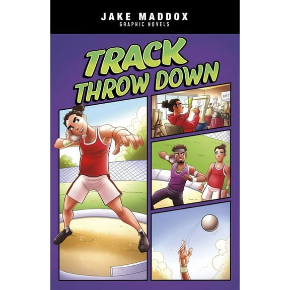 Jake Maddox Graphic Novels Track Throw Down, (Paperback)