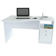 thumbnail image 5 of Inval Curved-Top 2-Drawer Desk, Multiple Colors, 5 of 9