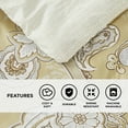 thumbnail image 3 of Madison Park Queen Comforter Sets, 9-Piece Bedding Set Queen Size, Down Alternative Bed in a Bag with Bed Sheets and Side Pockets, Yellow, 3 of 8