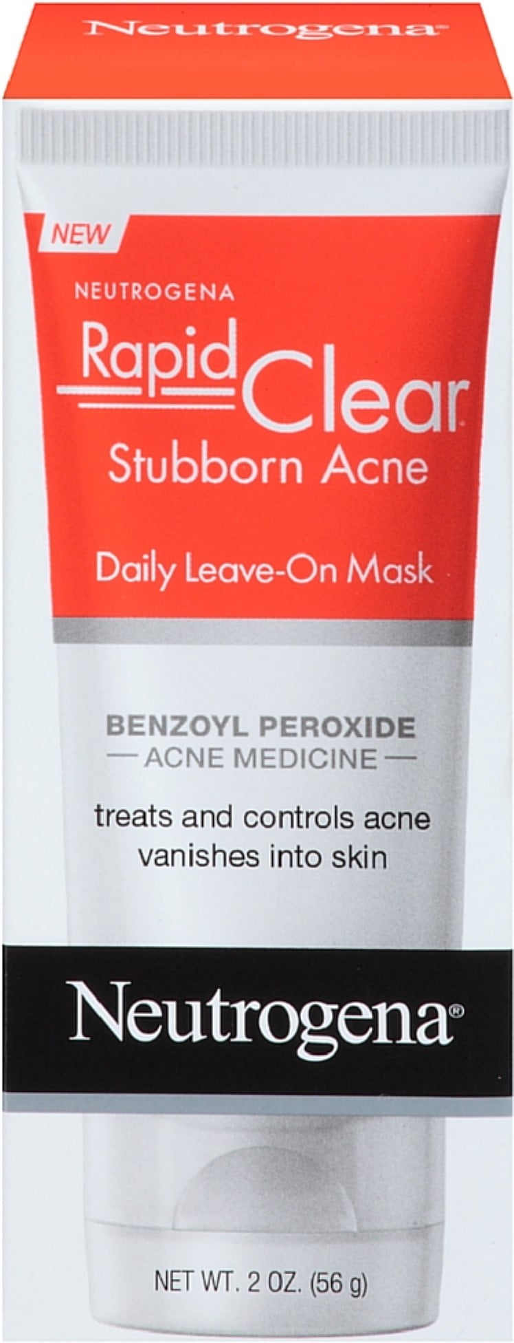 Neutrogena Rapid Clear Stubborn Acne Daily LeaveOn Mask 2 oz (Pack of