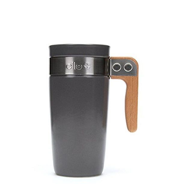 Ello Fulton Ceramic Travel Mug with Slider Lid, 16 oz, Grey Walmart.ca