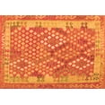 thumbnail image 1 of Ahgly Company Indoor Rectangle Oriental Orange Traditional Area Rugs, 2' x 4', 1 of 1