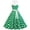 Green, variant on Vintage Women 1950s Rockabilly Swing Dress Pinup 50s Retro Hepburn Style Halterneck A-Line Dresses Light Blue S