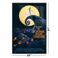 thumbnail image 3 of Tim Burton's The Nightmare Before Christmas - Framed Movie Poster (Regular Style - White) (Size: 24" X 36") (Black Aluminum Frame), 3 of 6