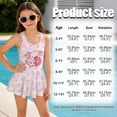 thumbnail image 7 of FUIALDOLG Lovely Capybara Axolotls for Girls One-piece Bathing Suit With Skirt Child Cartoon Swim Dress Little Kids One-piece Bathing Suit Sleeveless A Line Swimsuit Beach Wear 8-9 Y, 7 of 7
