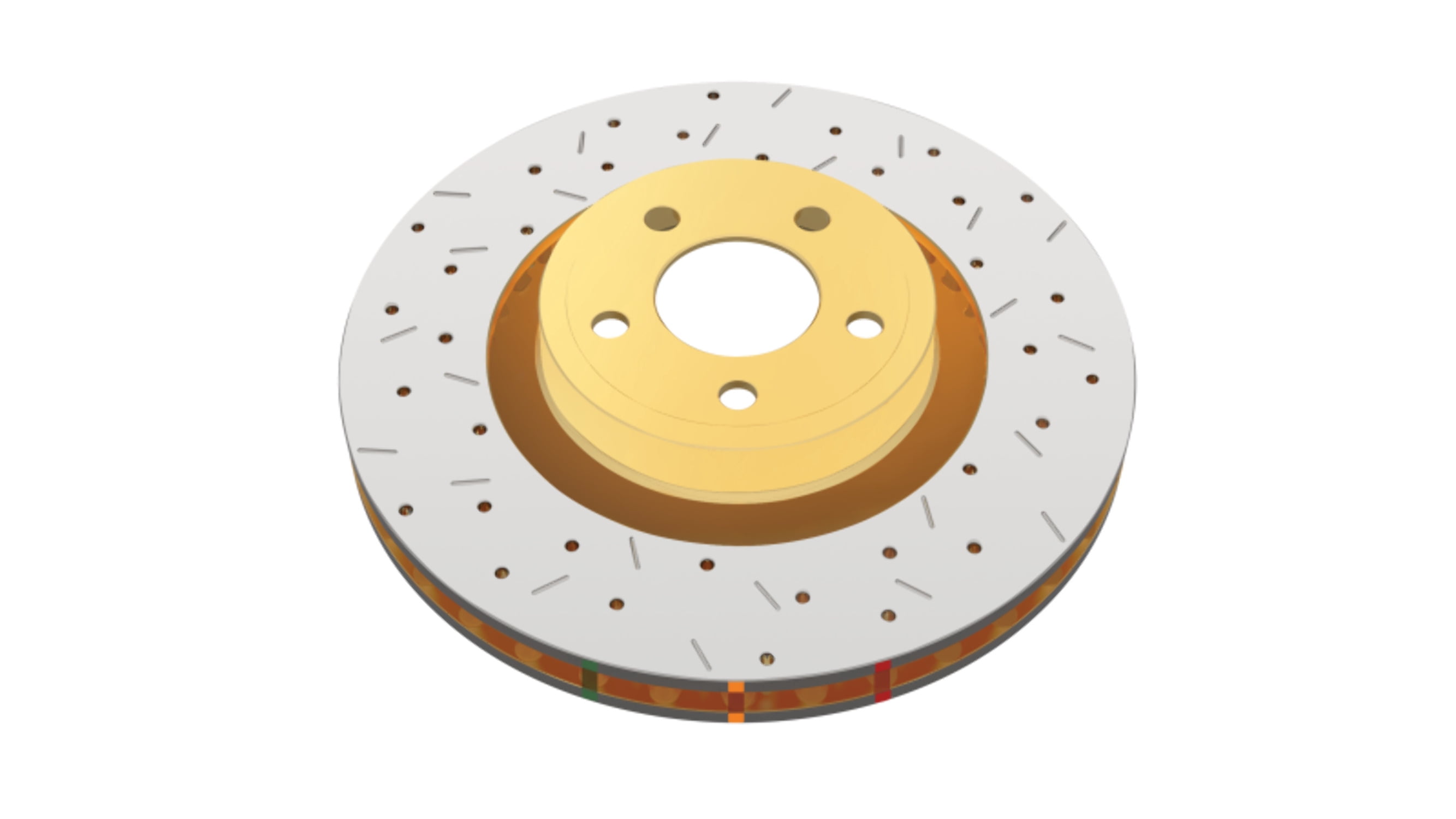 Disc Brakes Australia DBA4915XS 4000 Series Cross Drilled/Slotted Rotor