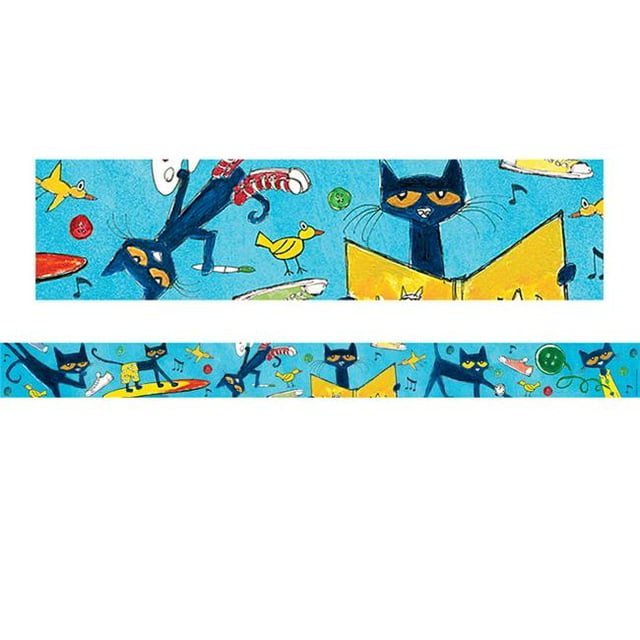 Teacher Created Resources EP-325-6 Pete les Bordures de Projecteur de Chat - Pack de 6