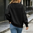 thumbnail image 6 of XRoczxe Women Crew Neck Oversized Sweatshirt Long Sleeve Raglan Top Side Split Hem Wrinkle Resistant Soft Casual Layering Pullover Multiple Fresh Solid Colors, 6 of 7