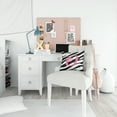 thumbnail image 4 of Letter O Initial  Zebra Stripe and Pink Fabric Decorative Pillow, 4 of 4