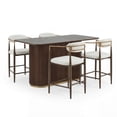 Christopher Knight Home 5-Piece Modern Counter Height Dining Table with ...