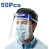 50 Pcs Medical Full Face Shield Protective Reusable Adjustable Anti-Fog Cover for Men Women
