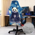 thumbnail image 6 of Whosucclay Panda Starry Night Print Gaming Chair Cover with Armrest Covers 4 Pieces Stretch Racing Computer Chair Slipcover Set Washable Rotating Desk Chairs Protector Cover, 6 of 8