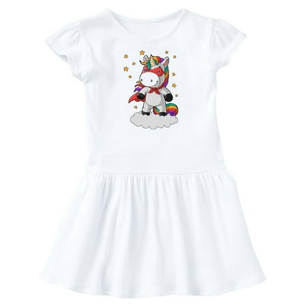 

Inktastic Super Unicorn Gift Toddler Girl Dress